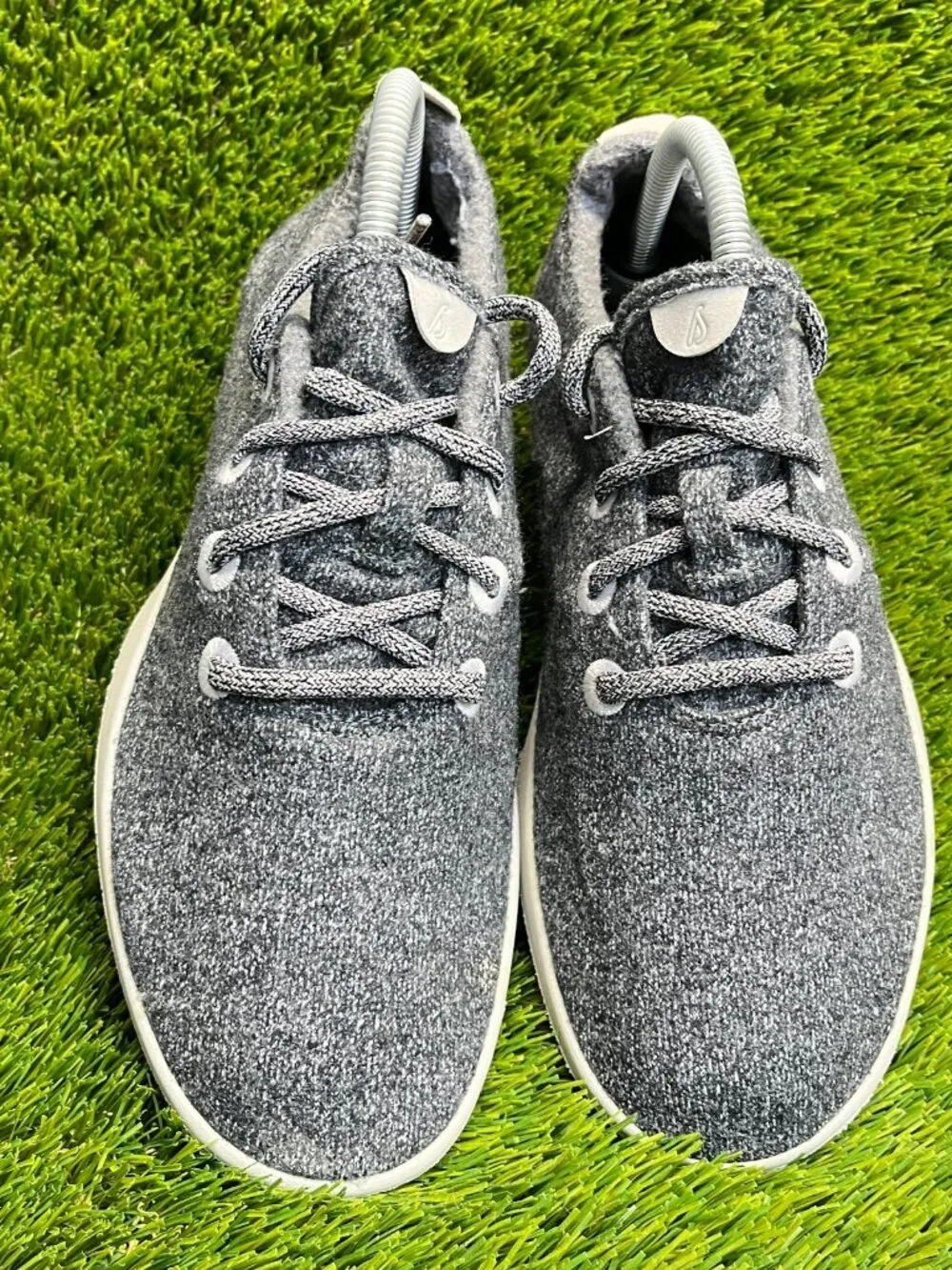 Allbirds‎ Wool Runners Womens Size 9 Gray White Athletic Walking Shoes Sneakers